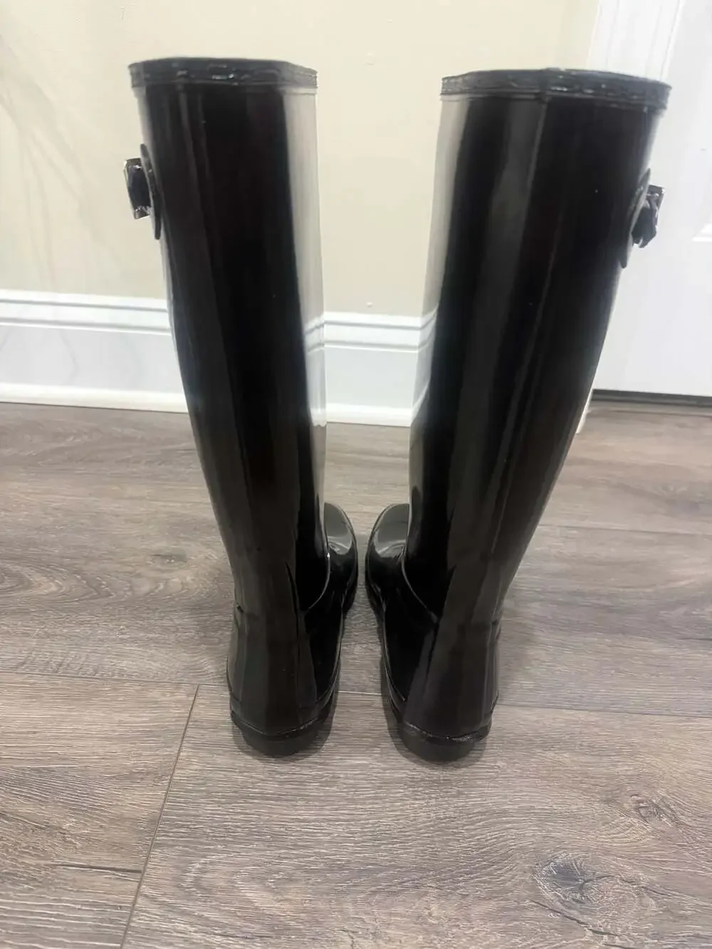 Hunter Original Gloss Tall Black Rain Boots Women’s US 7 EU 38 Waterproof